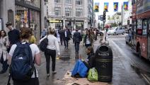 أعداد المشردين تتزايد في شوارع بريطانيا (مايك كيمب/Getty)