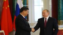 الرئيسان الروسي فلاديمير بوتين والصيني شي جين بينغ/Getty