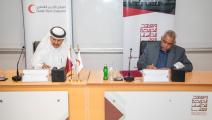 خلال توقيع مذكرة التفاهم (معهد الدوحة للدراسات العليا)