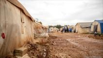 عاصفة مطرية بمخيمات سورية (العربي الجديد)