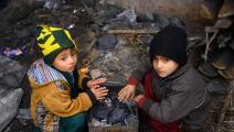 البرد يهدد حياة أطفال أفغانستان (هوشانغ هاشمي/فرانس برس)