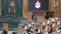 عبدالله الثاني في جلسة للبرلمان، نوفمبر 2021 (الأناضول)