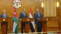وزراء خارجية الأردن والعراق ومصر في عمّان (العربي الجديد)