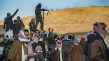 مقاتل من البدو مع سلاحه بسيناء، يناير الماضي (سيليستينو آرسي/Getty)