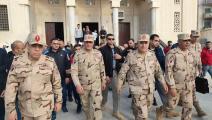 وفد عسكري مصري في سيناء