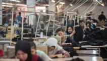 مصنع ملابس في مصر/ فرانس برس
