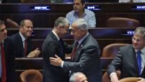 نتنياهو ووزير العدل الإسرائيلي الجديد (فرانس برس)