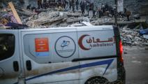 جهود كبيرة لخدمات الإسعاف السورية (محمد سعيد/الأناضول)