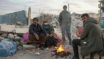 سوريون مشردون في شمال غرب سورية بعد زلزال فبراير 2023 (رامي السيد/ Getty)