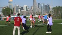 وفرت قطر للجميع أماكن ومعدات ممارسة الرياضة (كايك هويت/Getty)