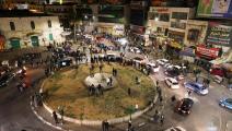 تجمع شعبي وسط مدينة نابلس تأييداً لعملية فدائية (جعفر اشتيه/فرانس برس)