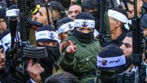 مجموعة من الكتائب الفلسطينية المسلحة في مدينة نابلس (ناصر اشتيه/Getty)