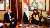 وزيرة الهجرة المصرية تلتقي رجل أعمال مصري (فيسبوك)