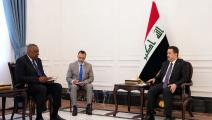 العراق/لويد أوستن/محمد شياع السوداني (رويترز)