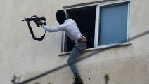اشتباكات بين قوات الاحتلال ومقاومين فلسطينيين في جنين (رنين صوافطة/رويترز)