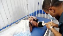 أطفال مرضى ونظام صحي في اليمن (محمد حمود/ Getty)