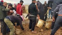دفن اللاجئ السوري أنس المصيطف (العائلة)
