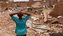 اشتباكات السودان/أضرار في جنوب الخرطوم (رويترز)