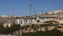 أعمال البناء في مستوطنة "رامات شلومو" في القدس المحتلة (Getty)