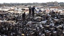 مكبات القمامة إحدى الأزمات الكبيرة في الشمال السوري (عز الدين قاسم/ الأناضول)