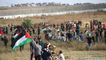 مسيرة الأعلام الفلسطينية على حدود غزة (عبد الحكيم أبو رياش)
