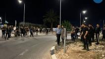 احتجاجات في الداخل الفلسطيني إثر مقتل شاب برصاص يهودي (تويتر)