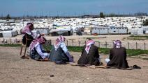 أيزيديون عراقيون في مخيم نزوح في العراق (سفين حميد/ فرانس برس)