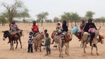لاجئون سودانيون وصلوا إلى تشاد (غايبير دينيس ساسو/ فرانس برس)