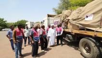 قافلة مساعدات للنازحين في ولاية الجزيرة السودانية (قطر الخيرية)