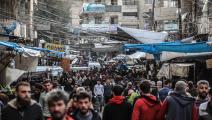 سوق شعبي في إدلب (عز الدين قاسم/ الأناضول)