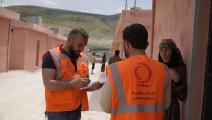 تعمل "قطر الخيرية"لضمان حياة كريمة لعائلات تقيم في مخيمات شمال سورية (قطر الخيرية)