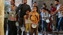 خفّض برنامج الأغذية العالمي مساعداته لسورية (ثائر محمد/ فرانس برس) 