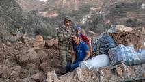 تعامل الجيش المغربي بفعّالية مع كل مهمات ما بعد كارثة الزلزال (بولنت كيليتش/ فرانس برس)
