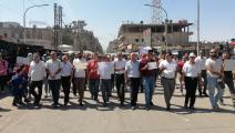 سوريون في القامشلي يتظاهرون ضد الإدارة الذاتية (سلام حسن)