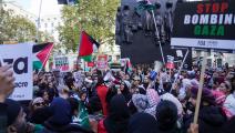 تظاهرة في لندن تطالب بوقف الحرب على غزة فوراً (getty)