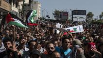 مظاهرات ميدان التحرير في القاهرة دعماً لغزّة الجمعة الفائت (Getty)