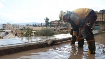 أمطار على ريف إدلب (الدفاع المدني السوري/فيسبوك)