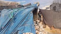 معاناة الشتاء في مخيمات النزوح شمال سورية (العربي الجديد)