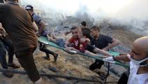 إصابات وسط القصف الإسرائيلي على غزة (عبد خالد/ أسوشييتد برس)
