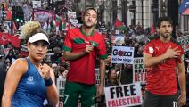 التضامن مع فلسطين متواصل من الرياضيين (العربي الجديد/Getty)
