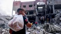 الخبز في غزة/فرانس برس)