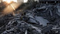 دمار في غزة وسط القصف الإسرائيلي (محمد عابد/ فرانس برس)