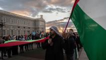 مظاهرة تضامنية مع فلسطين وسط مدريد، مساء أمس الجمعة، Getty