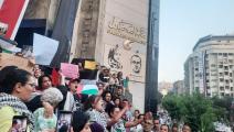 وقفة احتجاجية على سلم نقابة الصحافيين المصرية