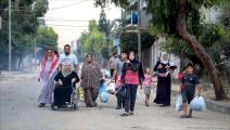 غادرت آلاف العائلات الفلسطينية مدينة غزة (محمد الحجار)