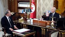 قيس سعيد خلال لقائه أحمد الحشاني (الرئاسة التونسية)