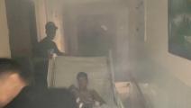 مستشفى الشفاء بعد اقتحامه من قبل قوات الاحتلال (رويترز)