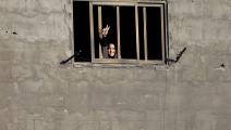 	 فتاة في مخيم النصيرات (محمد عبد / فرانس برس)