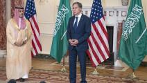 وزير الخارجية الأمريكي، أنتوني بلينكن ووزير الخارجية السعودي فيصل بن فرحان آل سعود في واشنطن (وزارة الخارجية الأميركية)