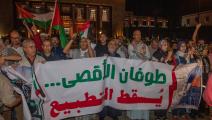 مناهضة التطبيع تطغى على تحركات الشارع المغربي (فاضل سنا/فرانس برس)